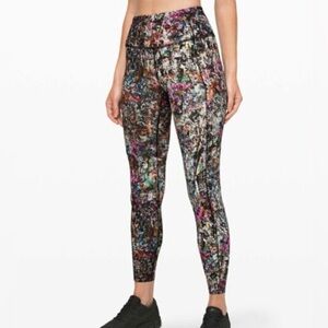 Lululemon Women's Fast & Free Tight 11 Multicolred Size 4